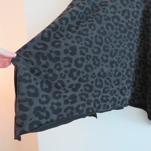 PLANET BY LAUREN G Pima Cotton Leopard Swing Turtle Tee Lagenlook - One Size - Picture 12 of 16